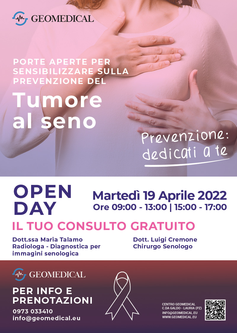 Open day per la prevenzione del tumore al seno - 19 Aprile